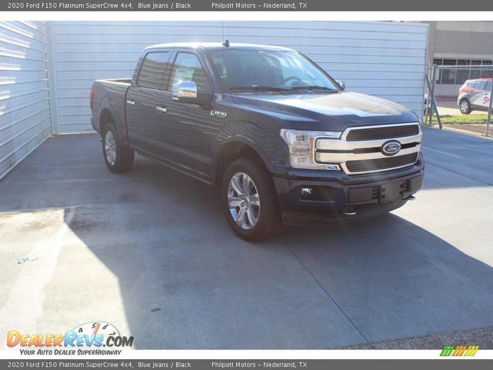 2020 Ford F150 Platinum SuperCrew 4x4 Blue Jeans / Black Photo #2