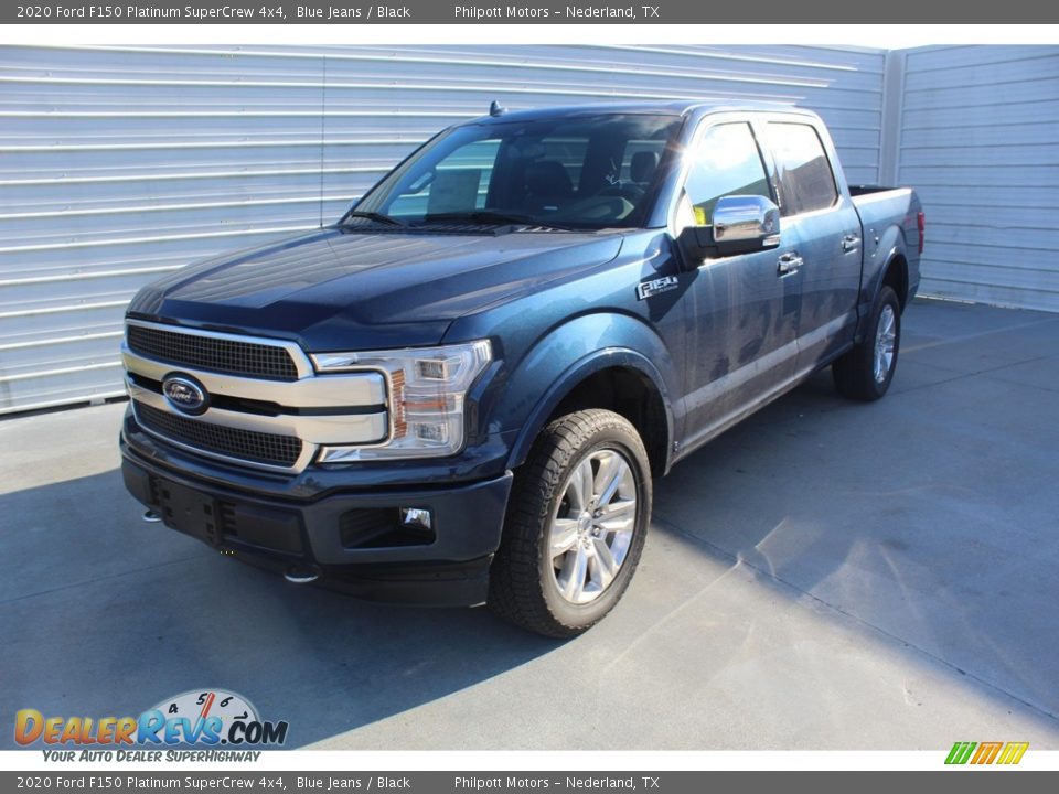 2020 Ford F150 Platinum SuperCrew 4x4 Blue Jeans / Black Photo #4