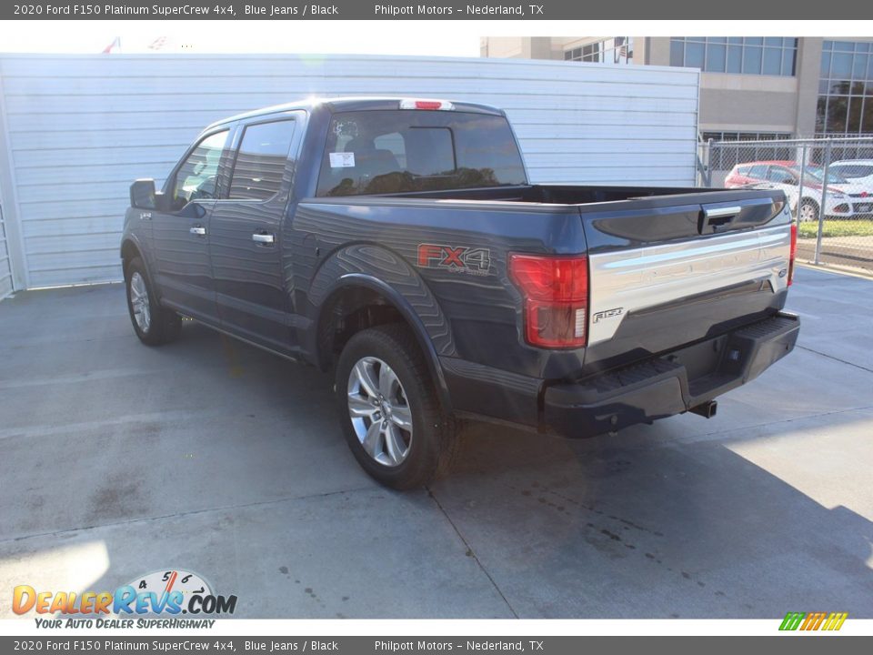 2020 Ford F150 Platinum SuperCrew 4x4 Blue Jeans / Black Photo #6