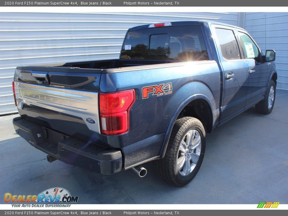 2020 Ford F150 Platinum SuperCrew 4x4 Blue Jeans / Black Photo #8