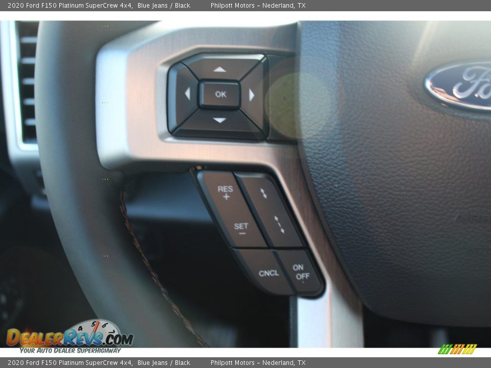2020 Ford F150 Platinum SuperCrew 4x4 Blue Jeans / Black Photo #14