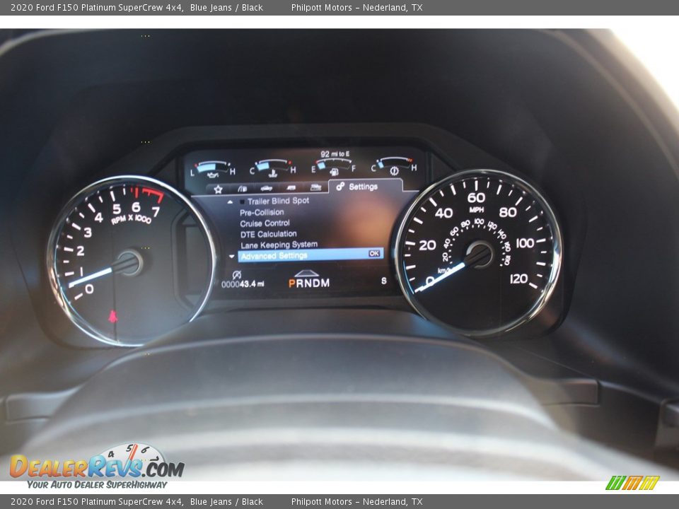 2020 Ford F150 Platinum SuperCrew 4x4 Blue Jeans / Black Photo #16