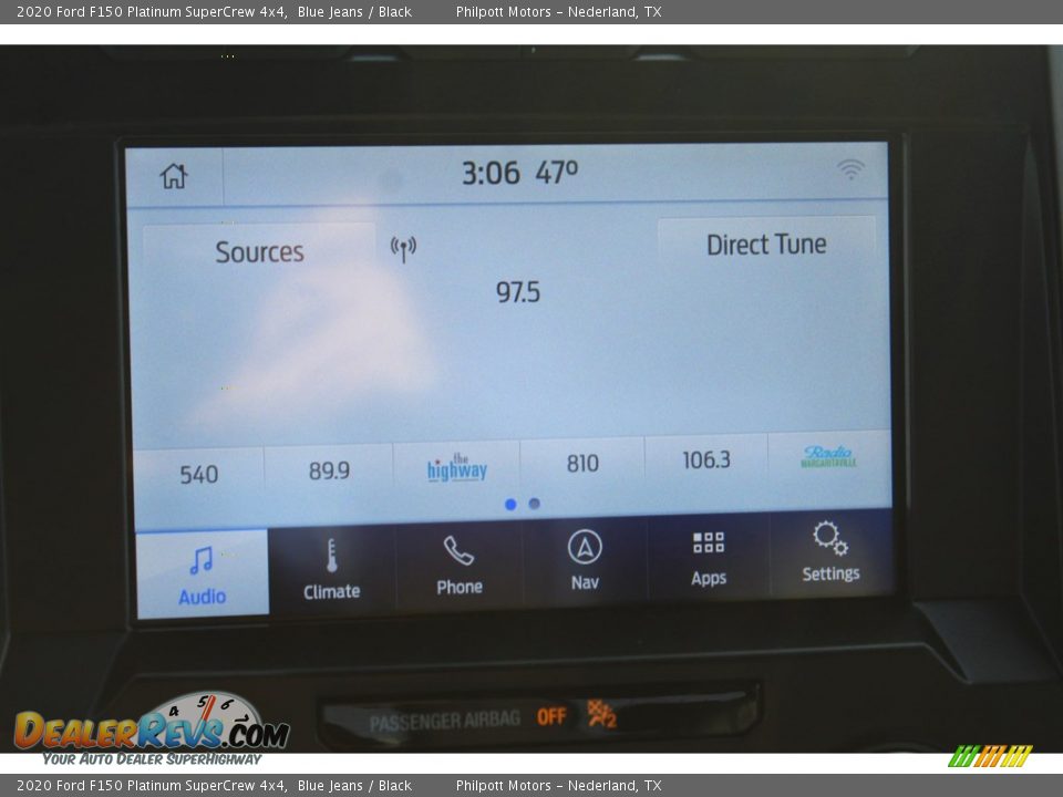2020 Ford F150 Platinum SuperCrew 4x4 Blue Jeans / Black Photo #18