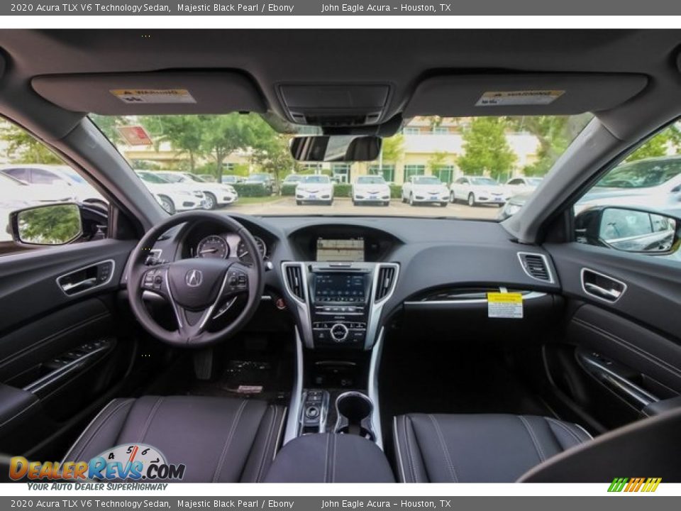 Ebony Interior - 2020 Acura TLX V6 Technology Sedan Photo #9