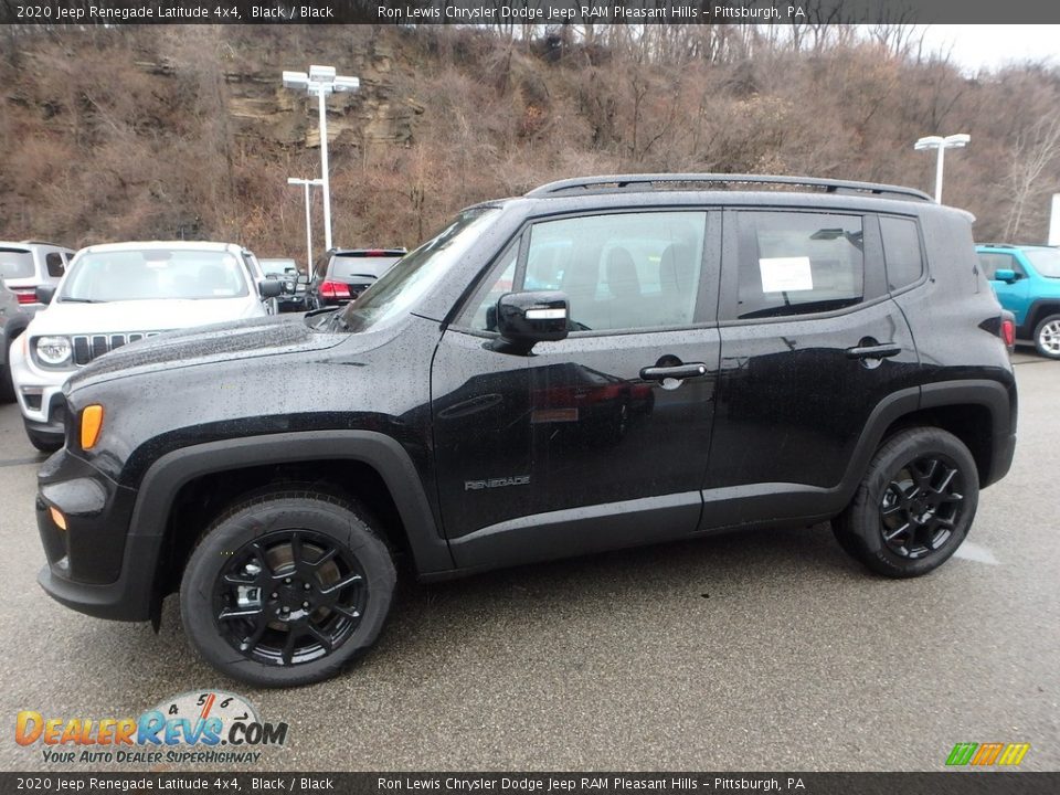 2020 Jeep Renegade Latitude 4x4 Black / Black Photo #2
