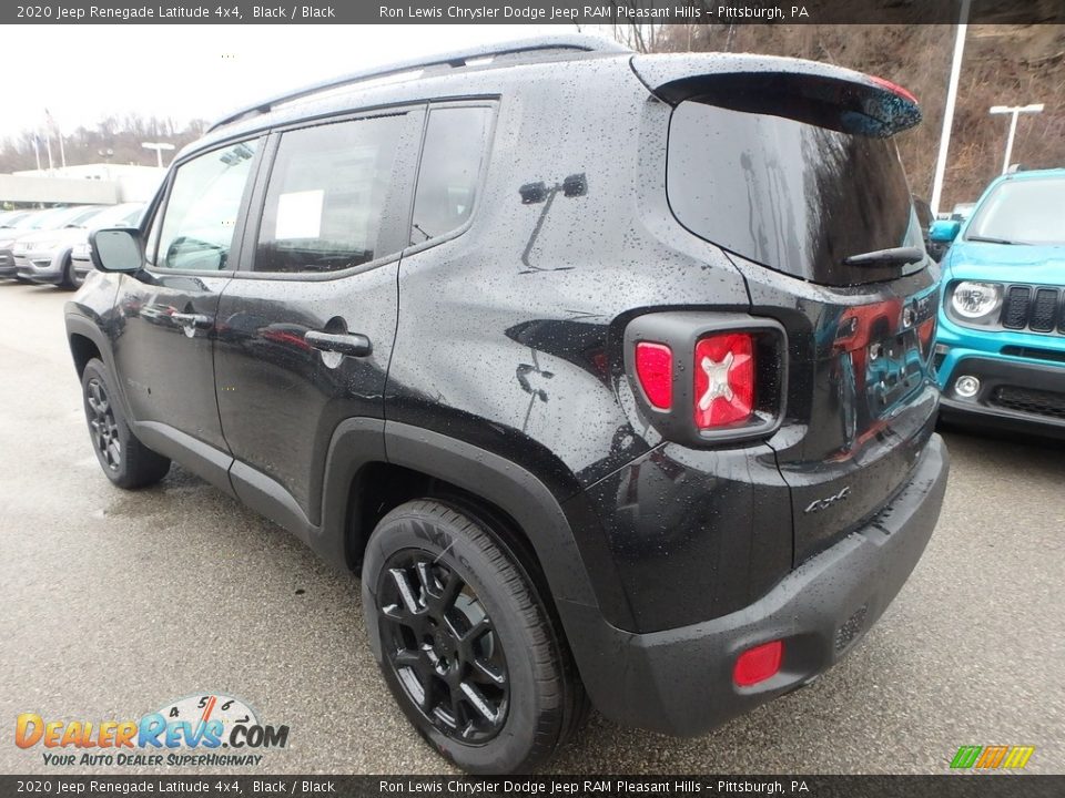 2020 Jeep Renegade Latitude 4x4 Black / Black Photo #3