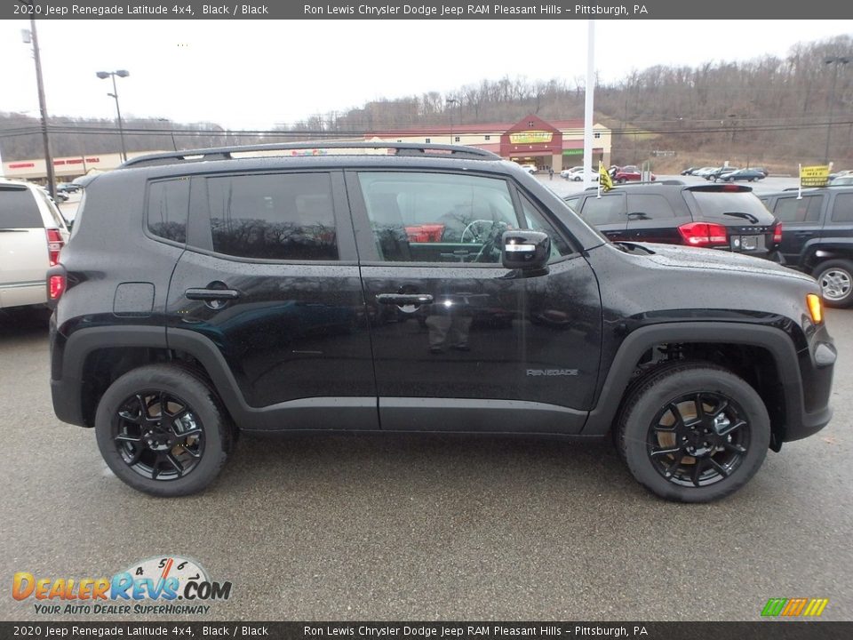 2020 Jeep Renegade Latitude 4x4 Black / Black Photo #7