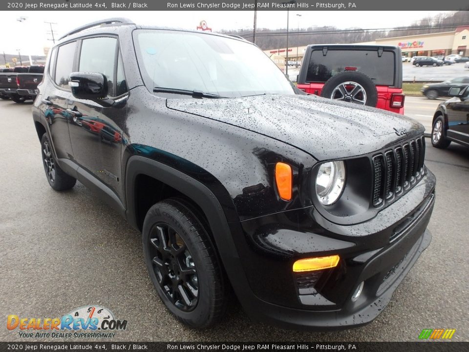 2020 Jeep Renegade Latitude 4x4 Black / Black Photo #8