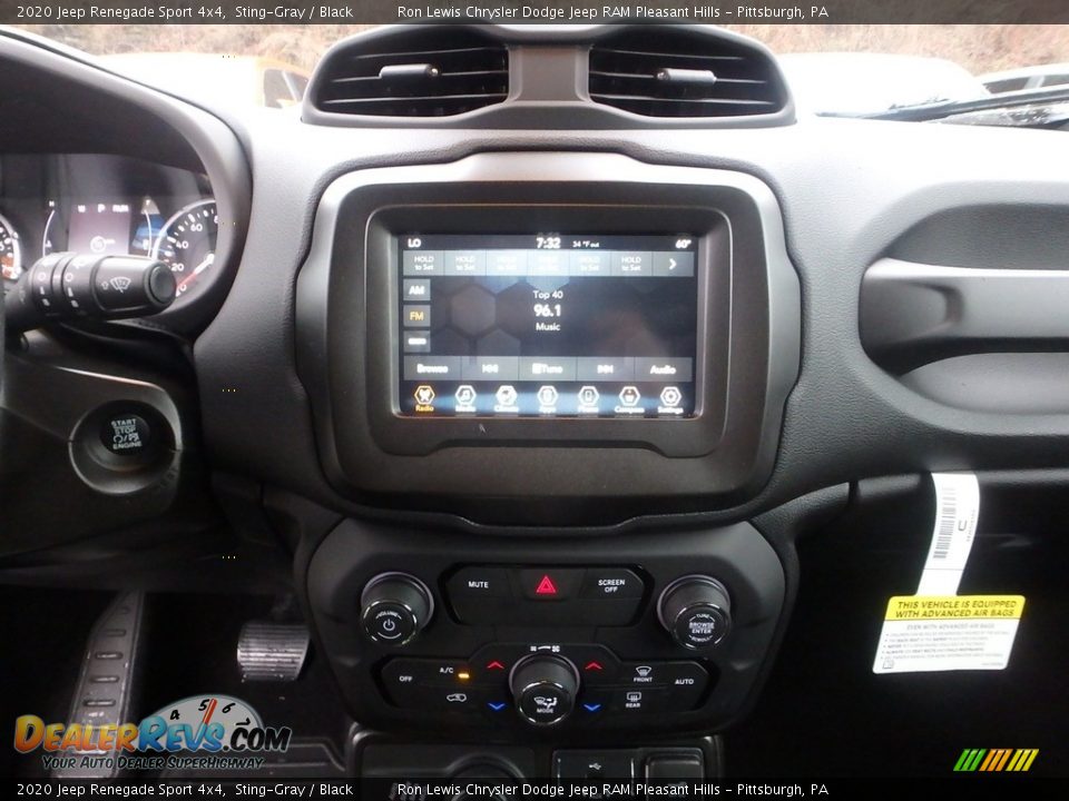 2020 Jeep Renegade Sport 4x4 Sting-Gray / Black Photo #17