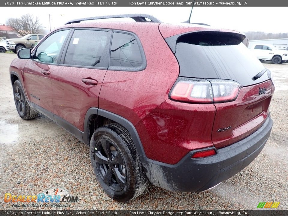 2020 Jeep Cherokee Latitude Plus 4x4 Velvet Red Pearl / Black Photo #3