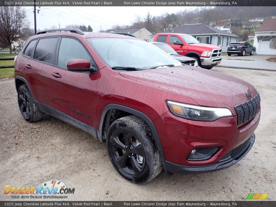 2020 Jeep Cherokee Latitude Plus 4x4 Velvet Red Pearl / Black Photo #7