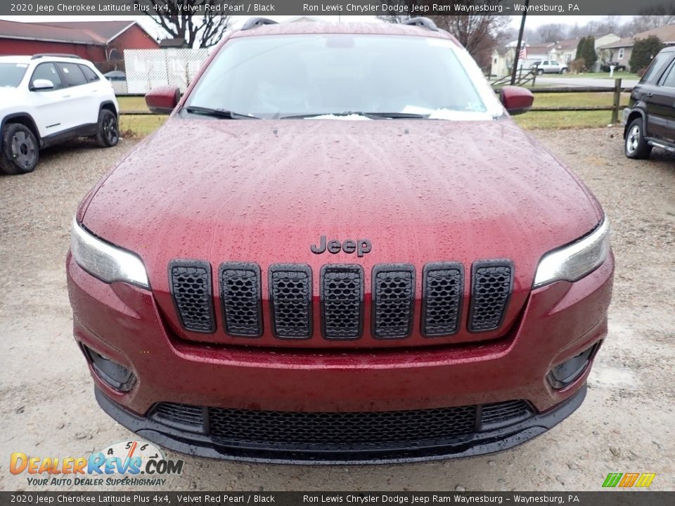 2020 Jeep Cherokee Latitude Plus 4x4 Velvet Red Pearl / Black Photo #8