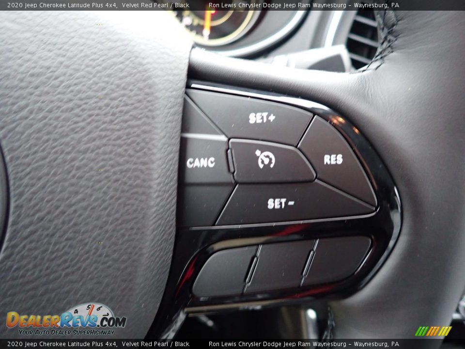 2020 Jeep Cherokee Latitude Plus 4x4 Velvet Red Pearl / Black Photo #16