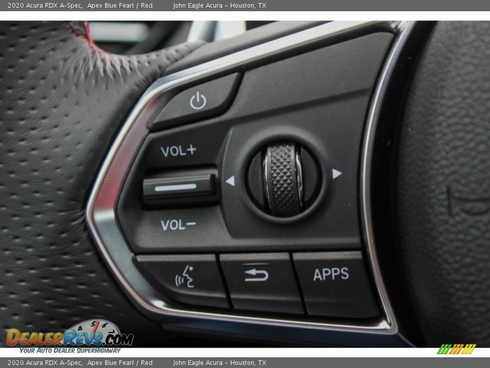 2020 Acura RDX A-Spec Apex Blue Pearl / Red Photo #34