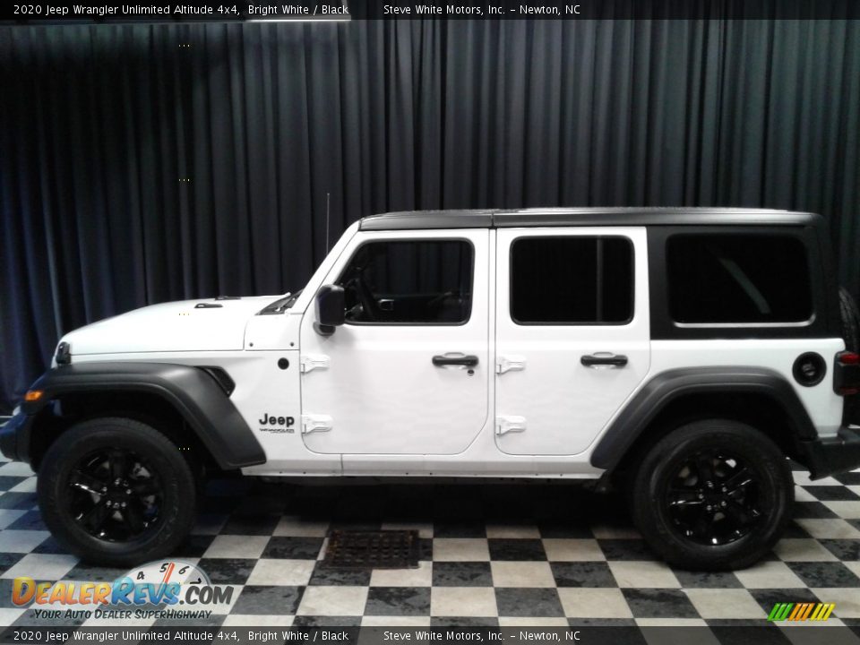 2020 Jeep Wrangler Unlimited Altitude 4x4 Bright White / Black Photo #6