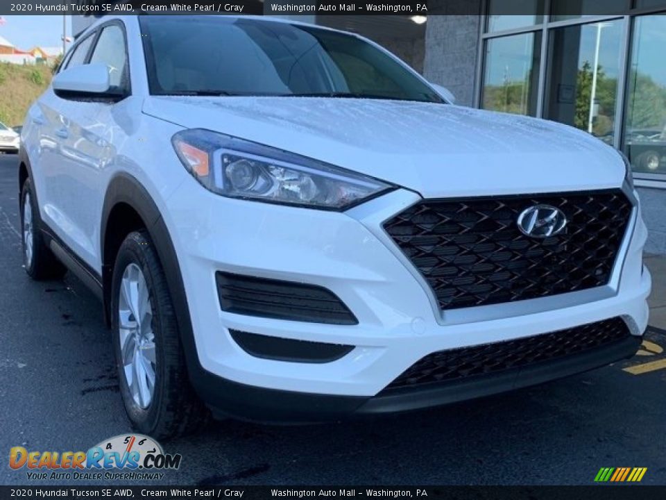 2020 Hyundai Tucson SE AWD Cream White Pearl / Gray Photo #1