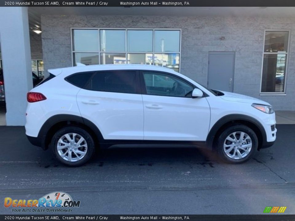 2020 Hyundai Tucson SE AWD Cream White Pearl / Gray Photo #3