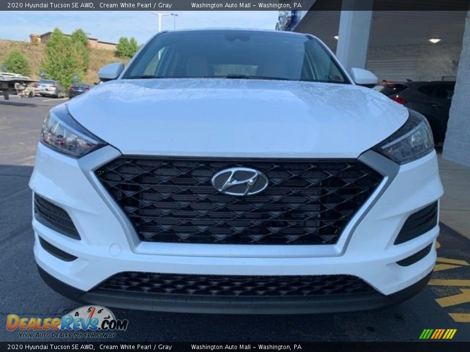 2020 Hyundai Tucson SE AWD Cream White Pearl / Gray Photo #8