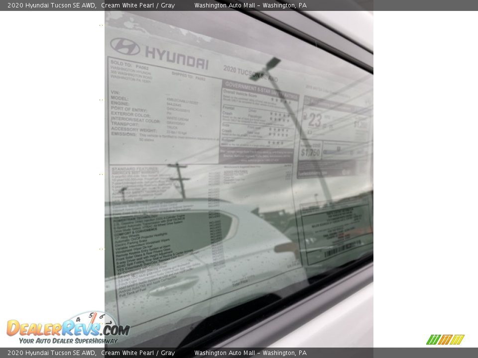 2020 Hyundai Tucson SE AWD Cream White Pearl / Gray Photo #16