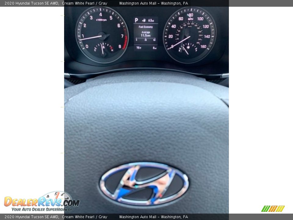 2020 Hyundai Tucson SE AWD Cream White Pearl / Gray Photo #31