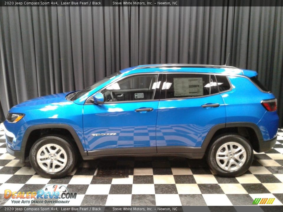 2020 Jeep Compass Sport 4x4 Laser Blue Pearl / Black Photo #1