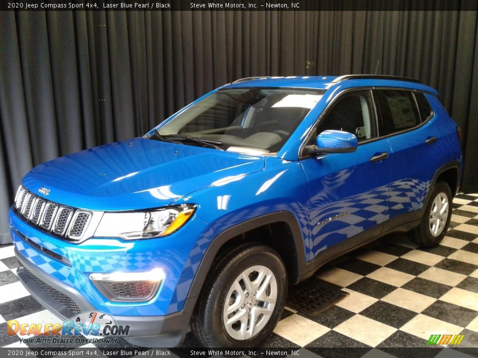 2020 Jeep Compass Sport 4x4 Laser Blue Pearl / Black Photo #2
