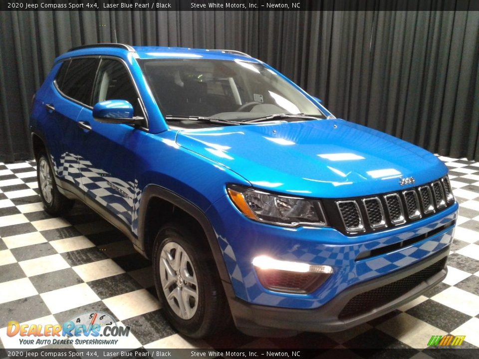 2020 Jeep Compass Sport 4x4 Laser Blue Pearl / Black Photo #4