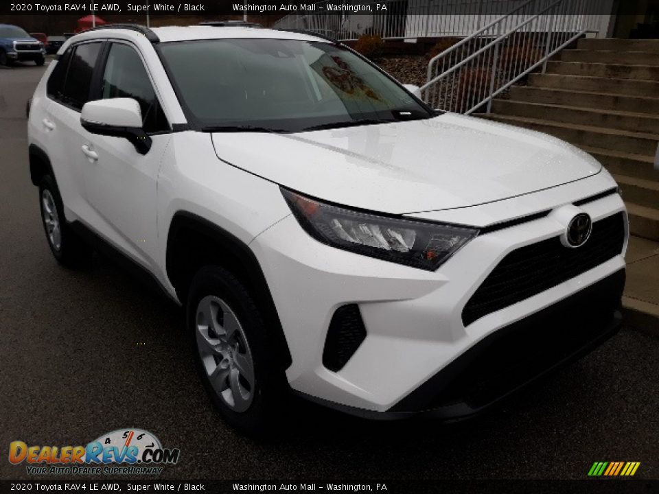 2020 Toyota RAV4 LE AWD Super White / Black Photo #1