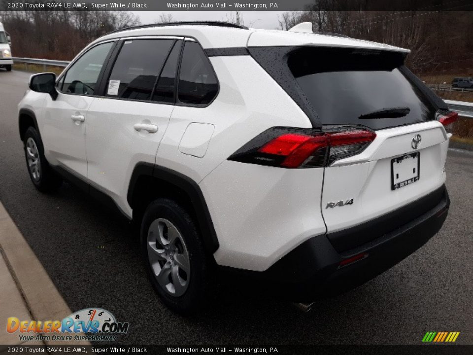 2020 Toyota RAV4 LE AWD Super White / Black Photo #2