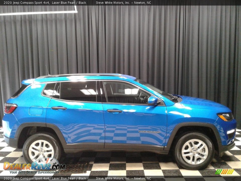 2020 Jeep Compass Sport 4x4 Laser Blue Pearl / Black Photo #6