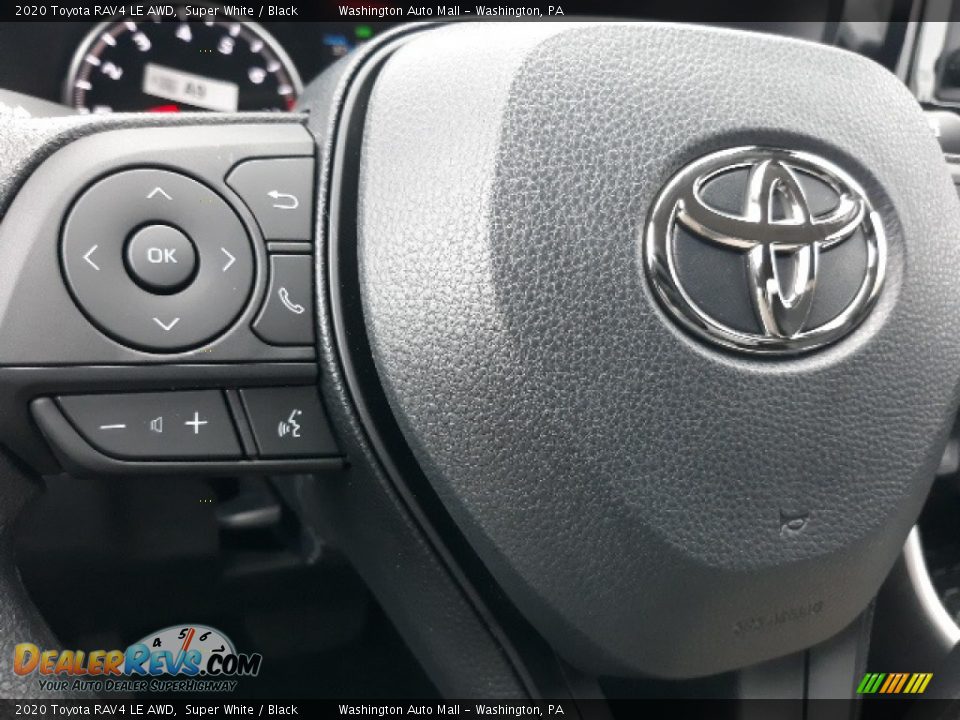 2020 Toyota RAV4 LE AWD Super White / Black Photo #8