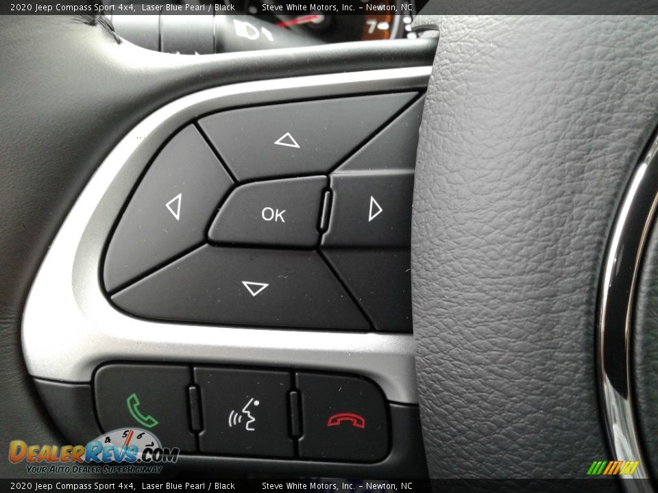2020 Jeep Compass Sport 4x4 Laser Blue Pearl / Black Photo #16