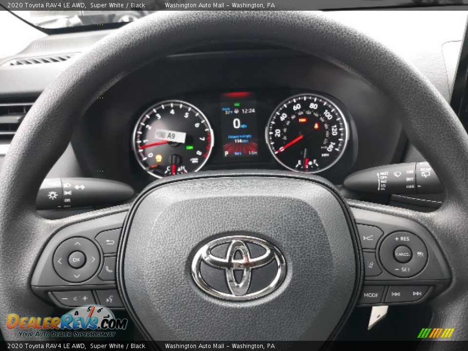 2020 Toyota RAV4 LE AWD Super White / Black Photo #19