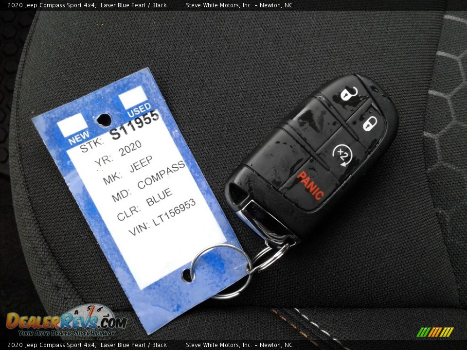 2020 Jeep Compass Sport 4x4 Laser Blue Pearl / Black Photo #18