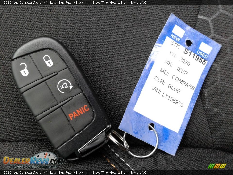 2020 Jeep Compass Sport 4x4 Laser Blue Pearl / Black Photo #27