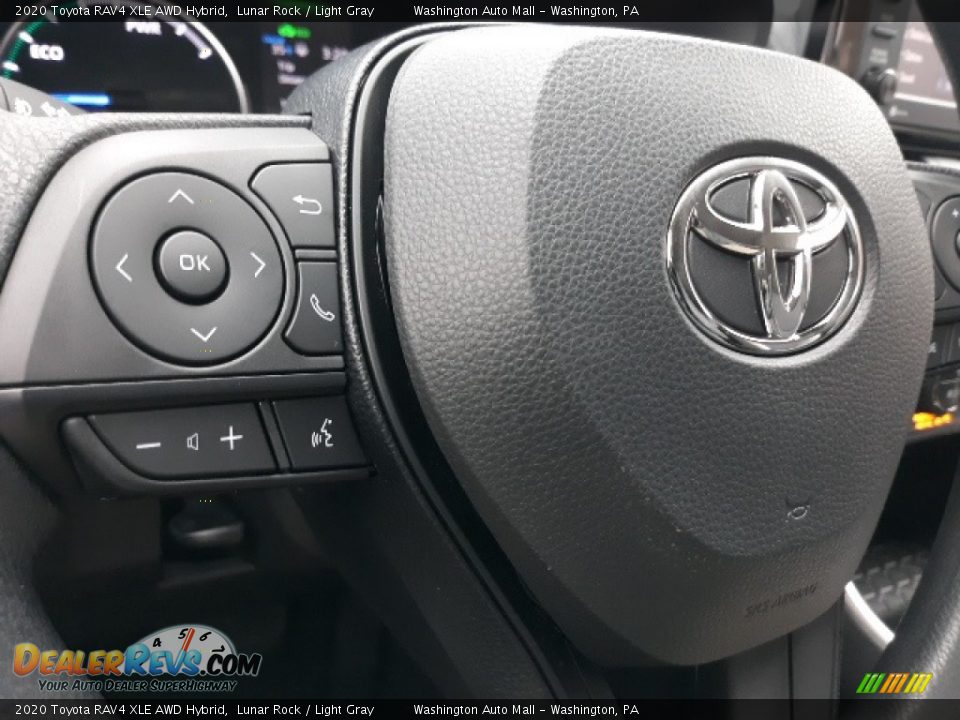 2020 Toyota RAV4 XLE AWD Hybrid Steering Wheel Photo #7