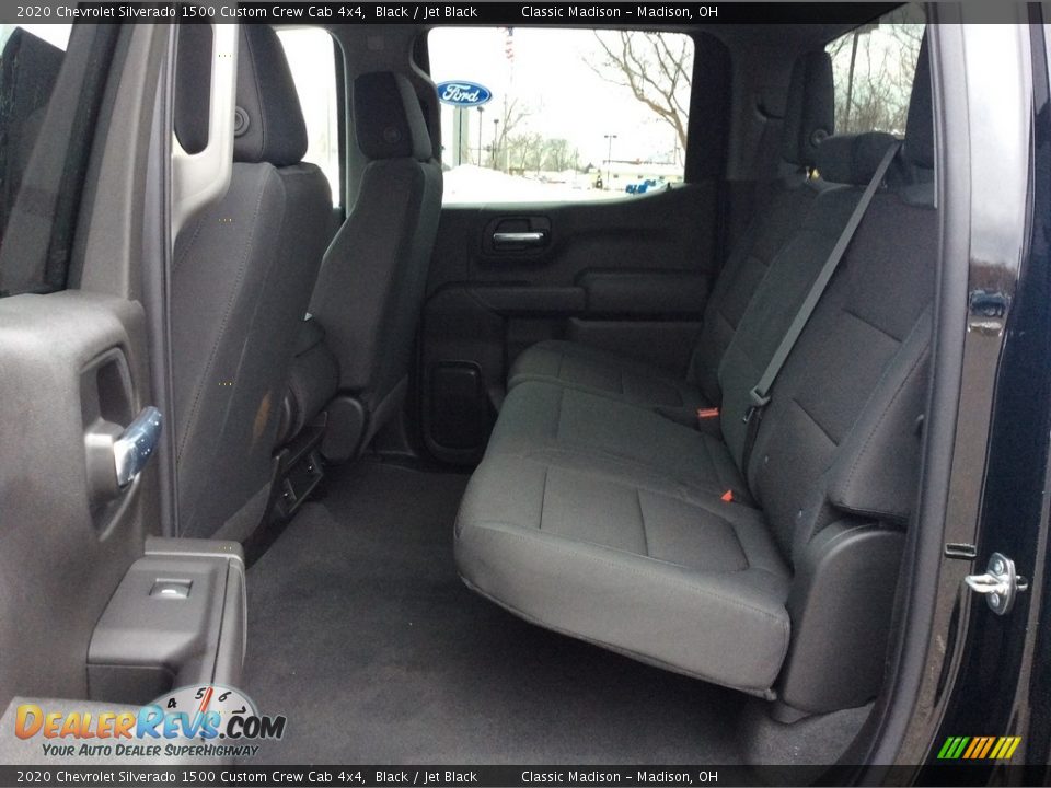 2020 Chevrolet Silverado 1500 Custom Crew Cab 4x4 Black / Jet Black Photo #21