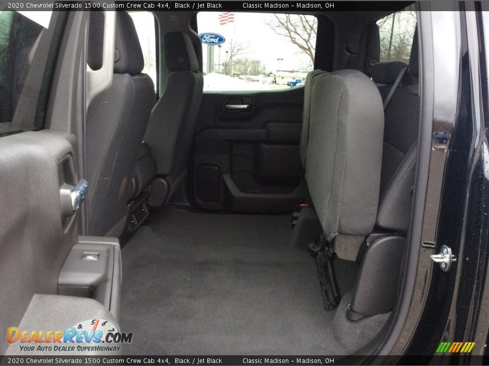2020 Chevrolet Silverado 1500 Custom Crew Cab 4x4 Black / Jet Black Photo #22
