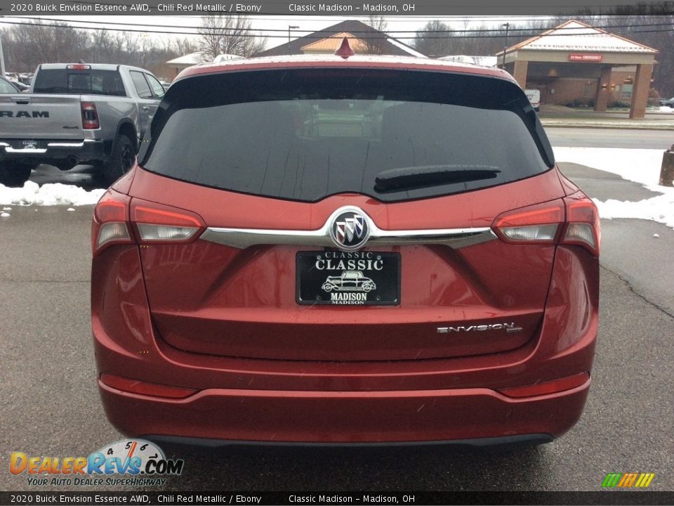2020 Buick Envision Essence AWD Chili Red Metallic / Ebony Photo #8
