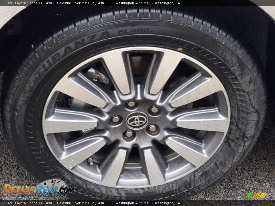 2020 Toyota Sienna XLE AWD Celestial Silver Metallic / Ash Photo #18