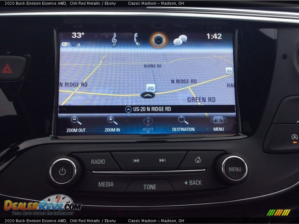 2020 Buick Envision Essence AWD Chili Red Metallic / Ebony Photo #19