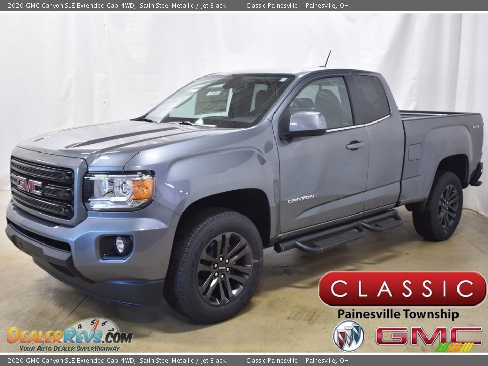 2020 GMC Canyon SLE Extended Cab 4WD Satin Steel Metallic / Jet Black Photo #1