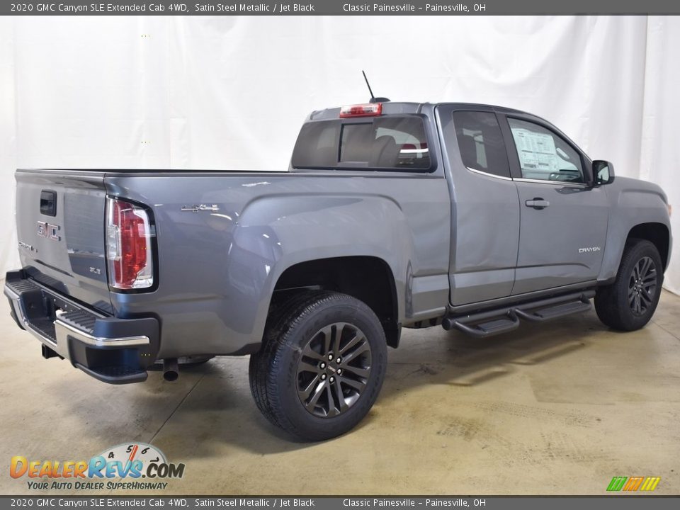 2020 GMC Canyon SLE Extended Cab 4WD Satin Steel Metallic / Jet Black Photo #8