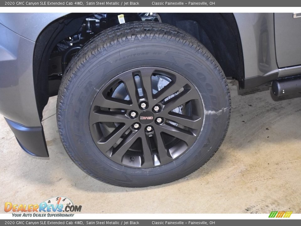 2020 GMC Canyon SLE Extended Cab 4WD Satin Steel Metallic / Jet Black Photo #11