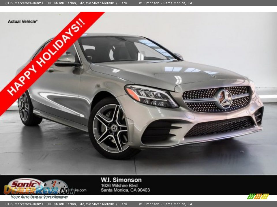2019 Mercedes-Benz C 300 4Matic Sedan Mojave Silver Metallic / Black Photo #1