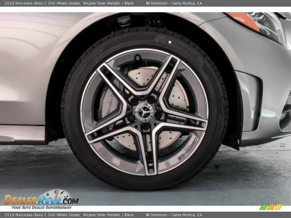 2019 Mercedes-Benz C 300 4Matic Sedan Mojave Silver Metallic / Black Photo #9