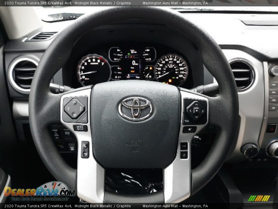2020 Toyota Tundra SR5 CrewMax 4x4 Midnight Black Metallic / Graphite Photo #5