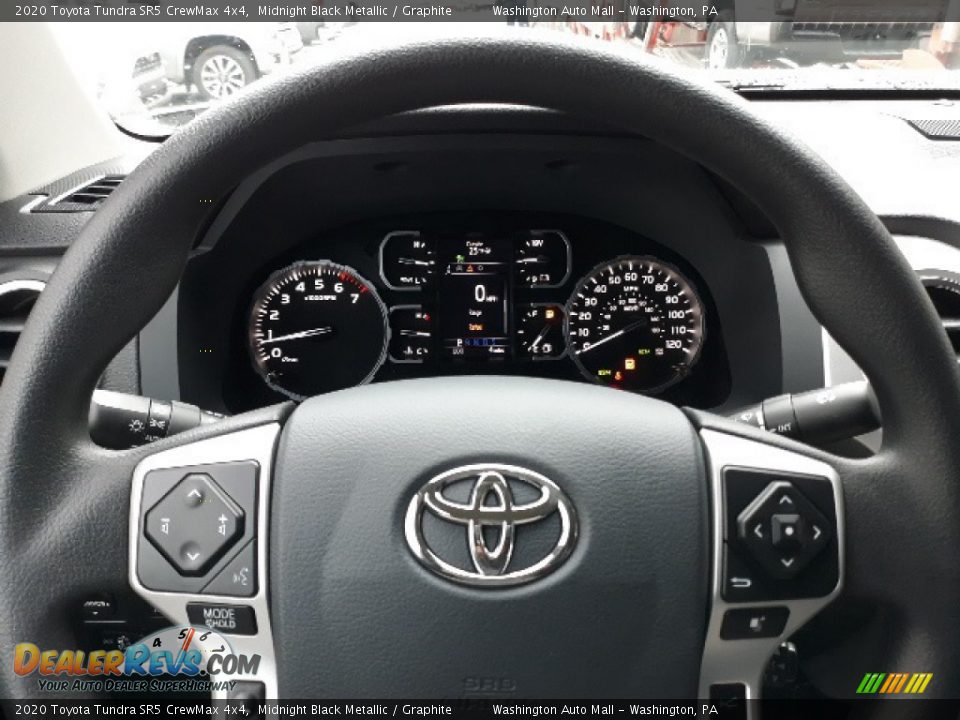 2020 Toyota Tundra SR5 CrewMax 4x4 Midnight Black Metallic / Graphite Photo #22
