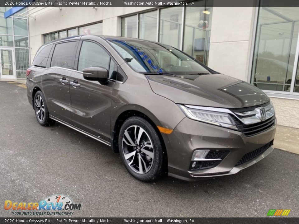 2020 Honda Odyssey Elite Pacific Pewter Metallic / Mocha Photo #2