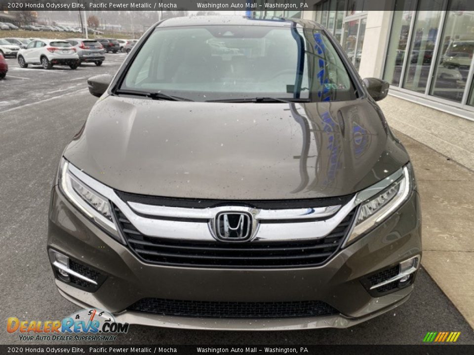 2020 Honda Odyssey Elite Pacific Pewter Metallic / Mocha Photo #3